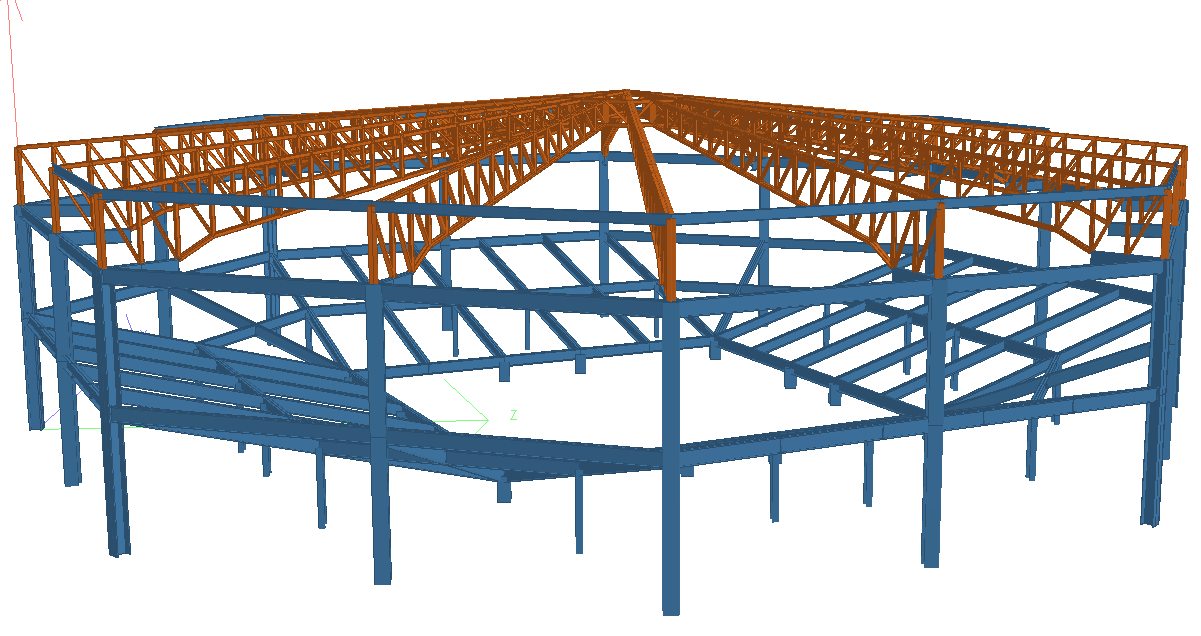 Cockpit Arena - Top View Structural Model