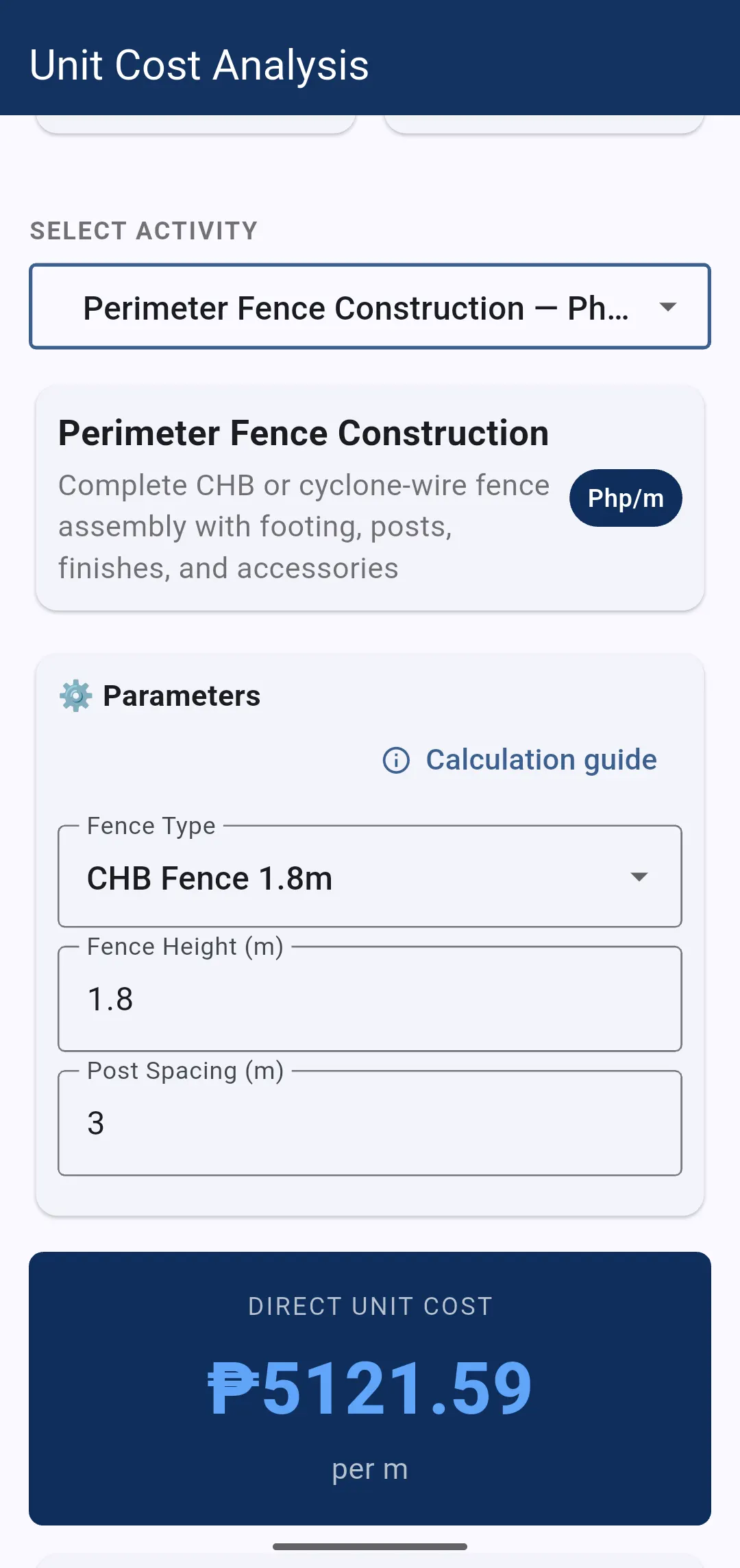 Unit Cost Analysis screenshot 9