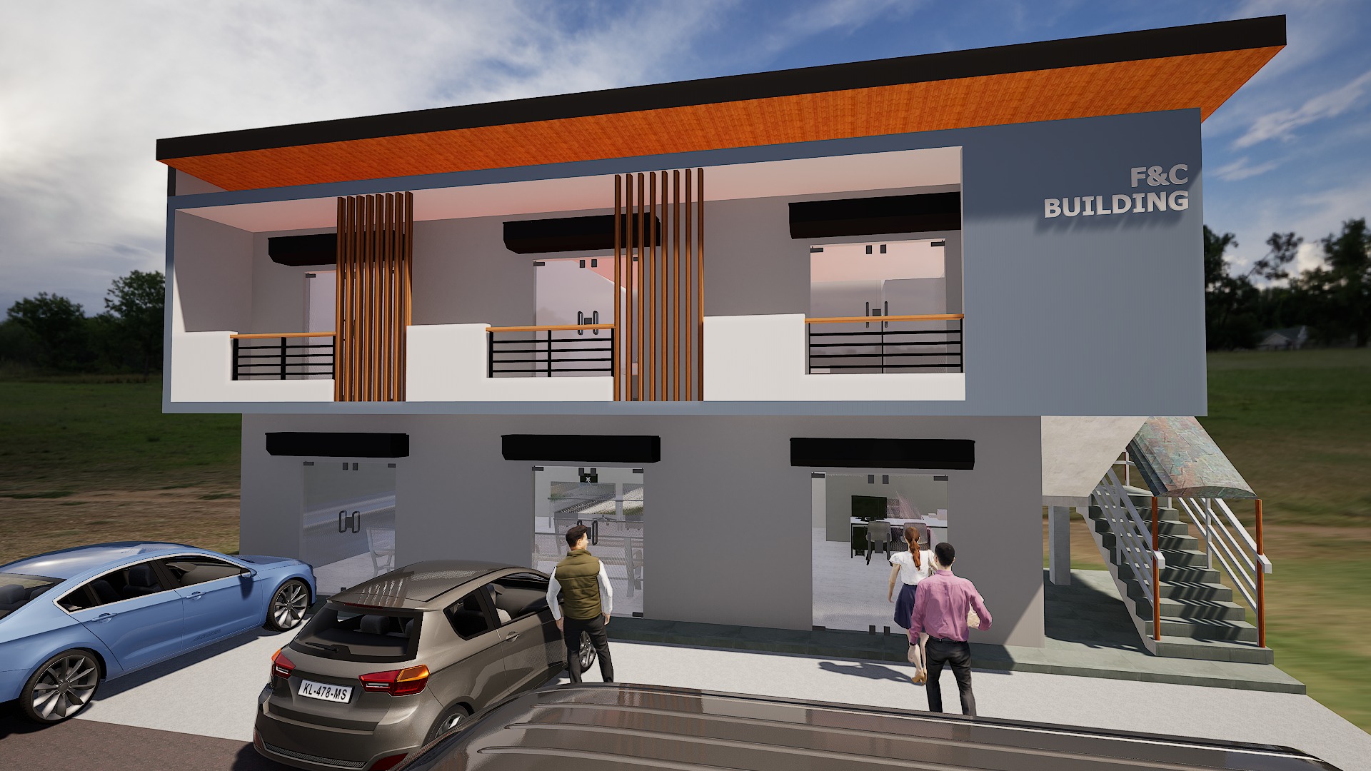 Two Storey Commercial Building - View 1