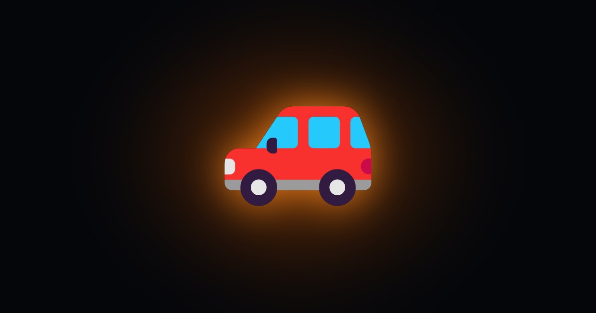 Car icon representing driveway and garage ramp slope