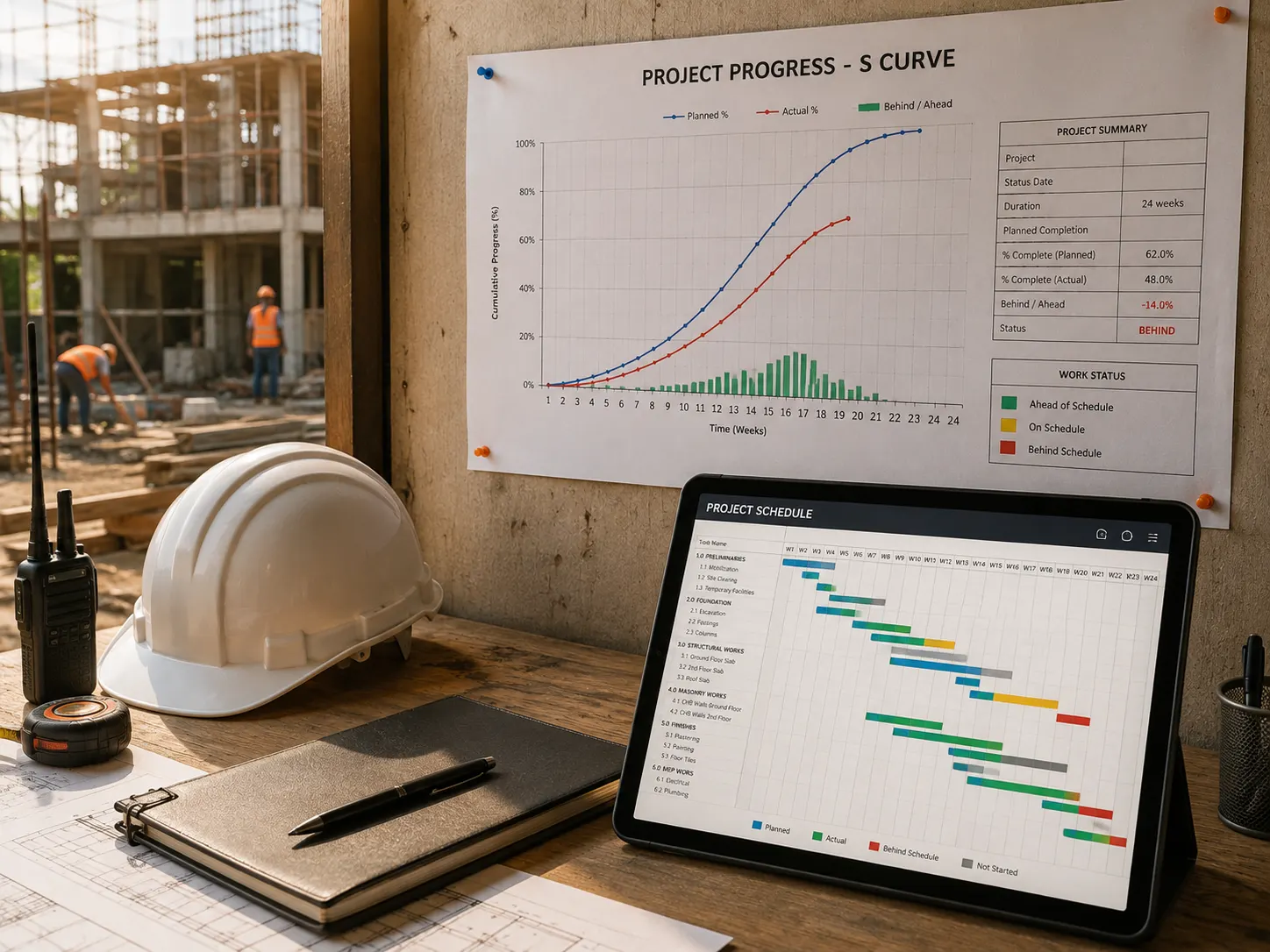 Project management tools for construction
