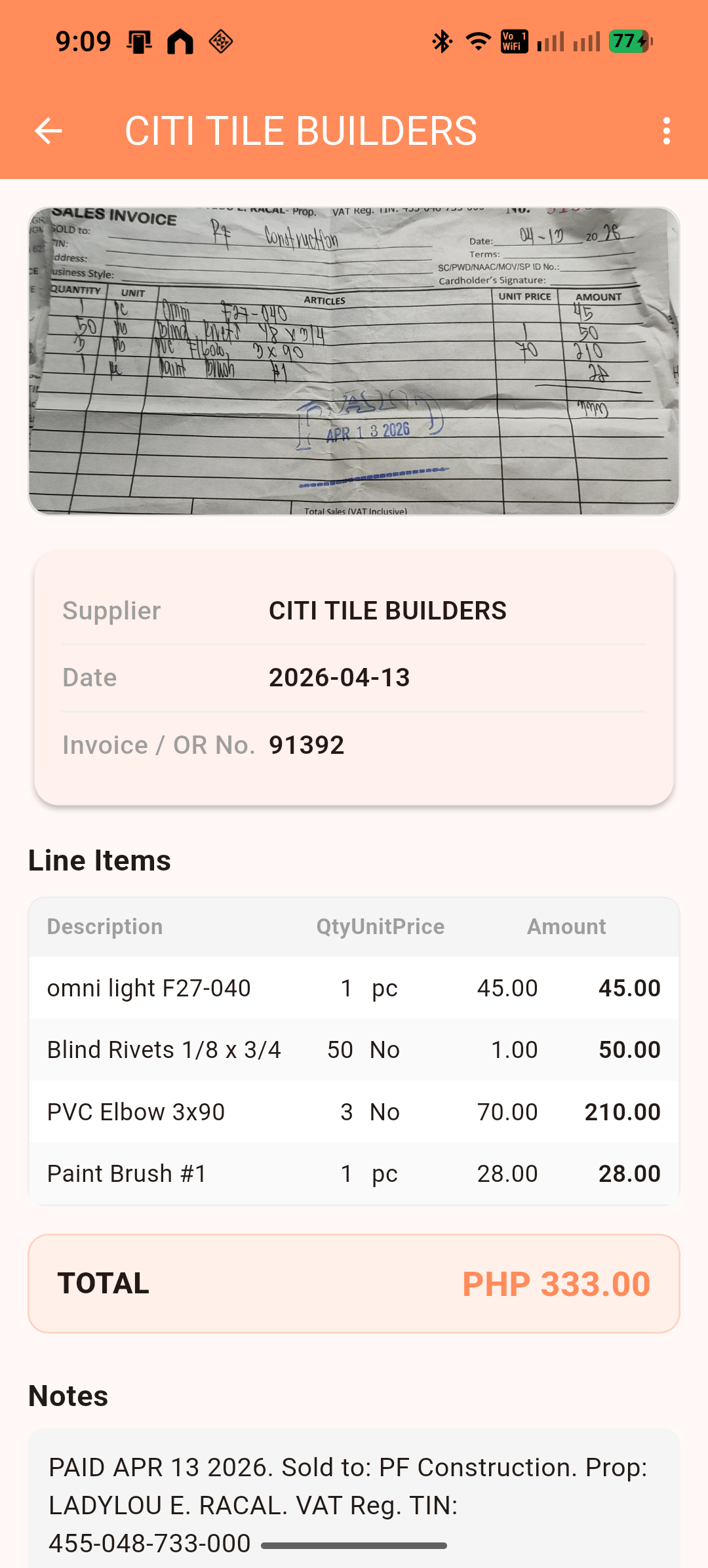 Receipt Scanner screenshot 3