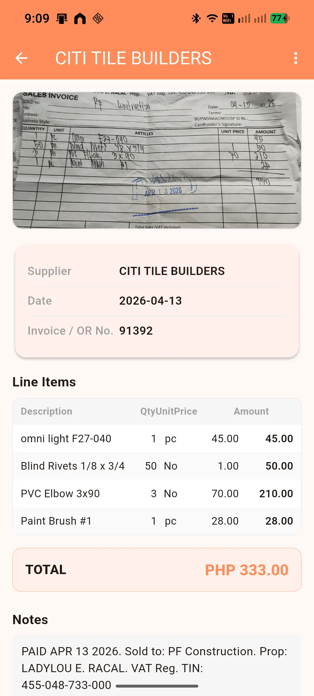 Receipt Scanner screenshot 3
