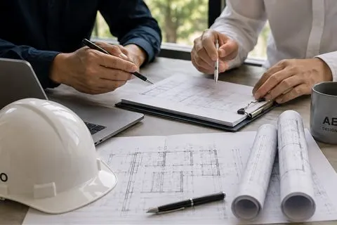 First consultation — reviewing project goals and budget